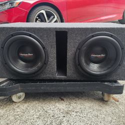 2 American Bass 10 Inch Subs In Ported Box