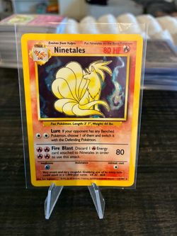 Pokemon Ninetales Holo Rare Pokemon Card 12/102 Base Set