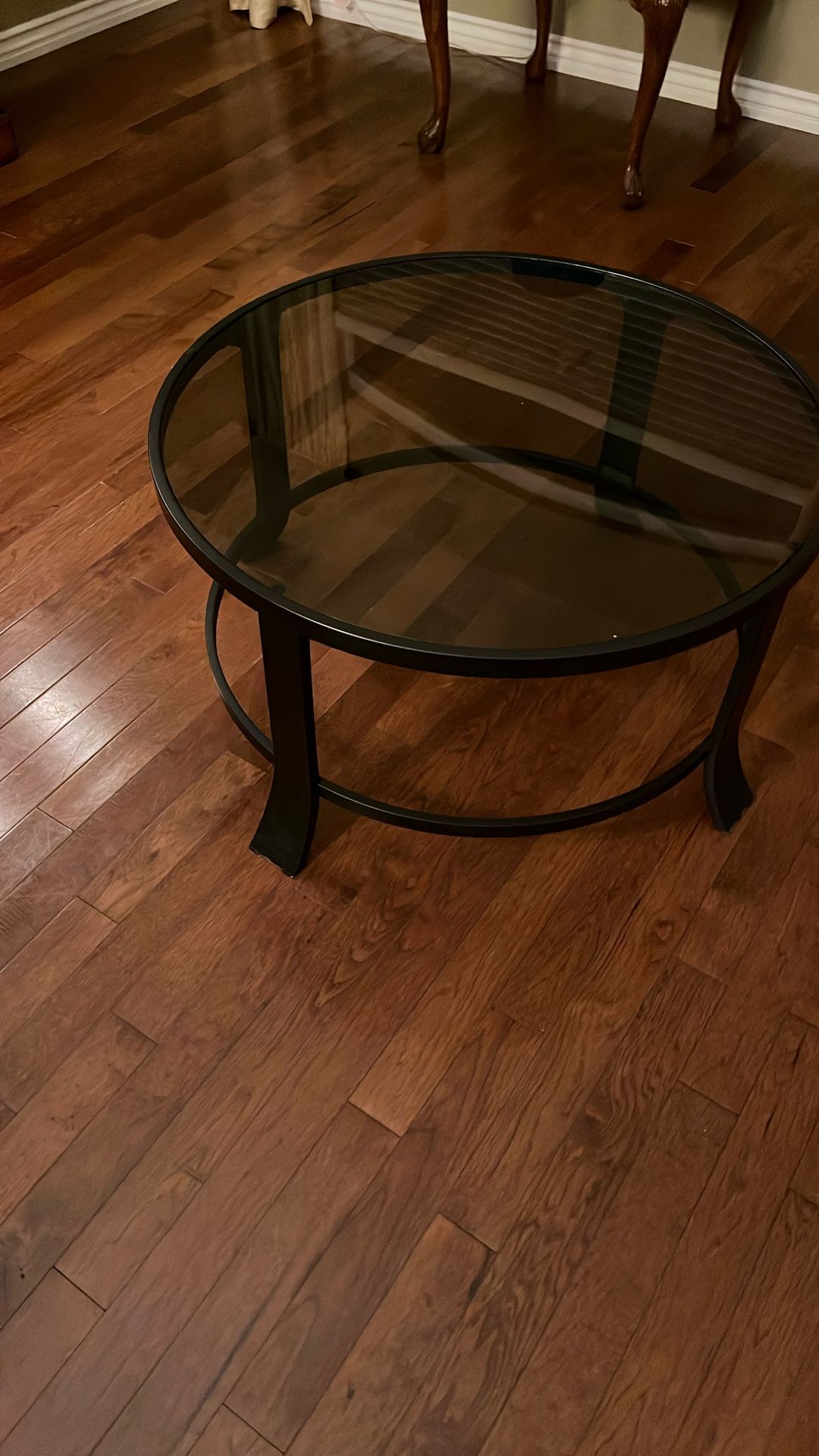 Glass and metal Coffee Table