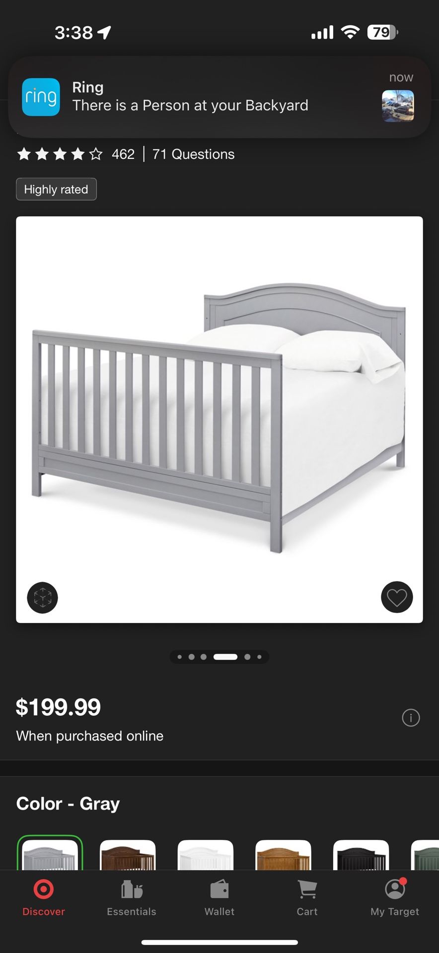 Charlie Convertible Crib 4-in-1