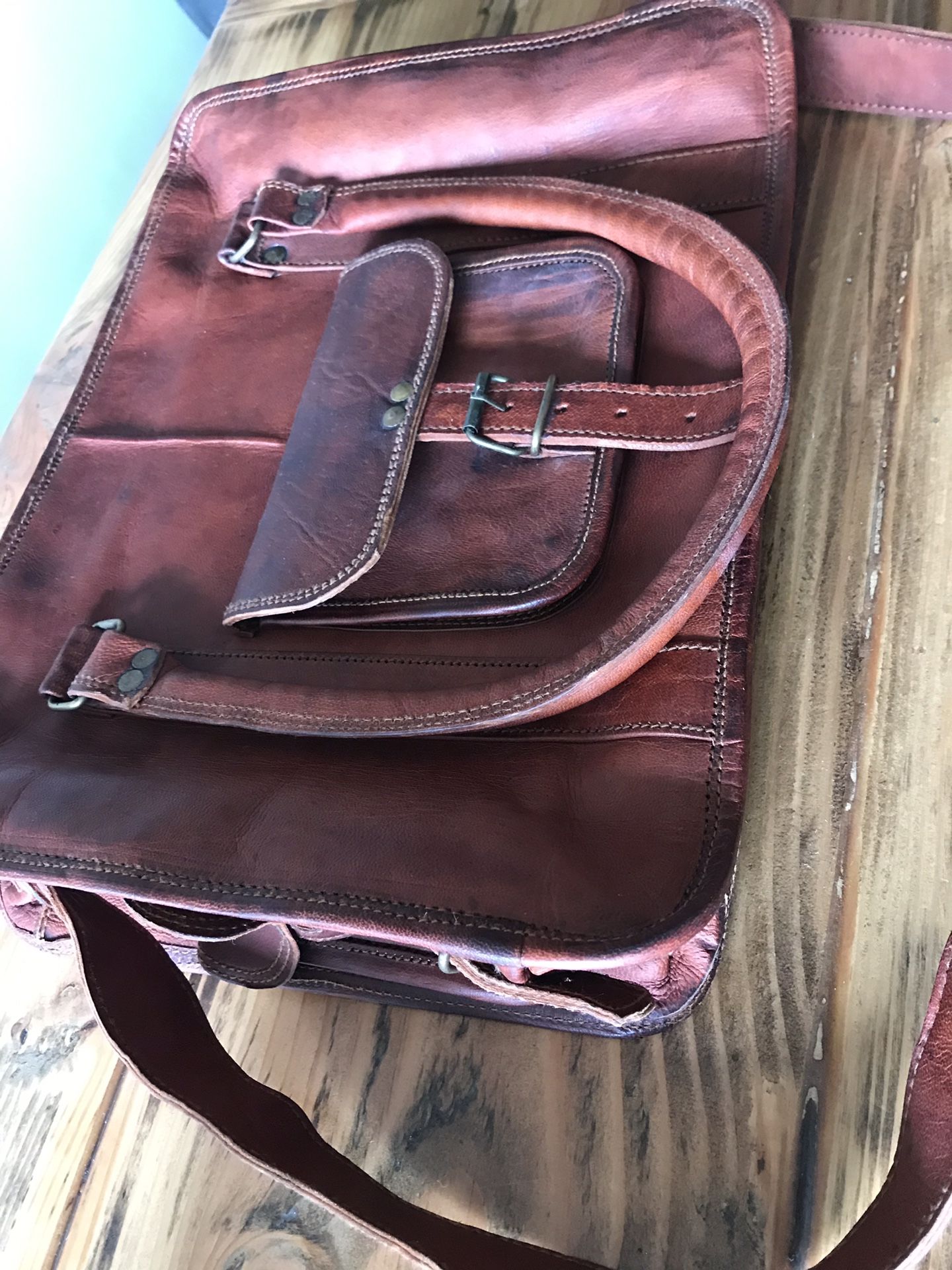 Laptop / book LEATHER bag