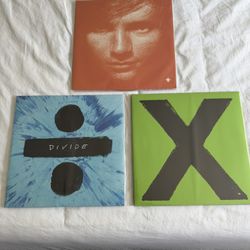 Ed Sheeran 12” Vinyl Albums Collection Orange+Divide+X