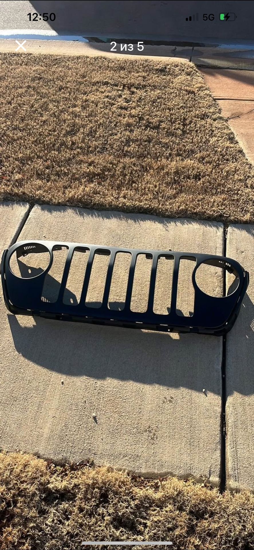 Front Grille for 2018-2023 Jeep Wrangler JL JLU & Gladiator JT, ABS Plastic OEM #gladiator #grille