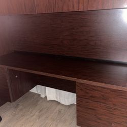 Sauder Affirm Collection Desk and Hutch