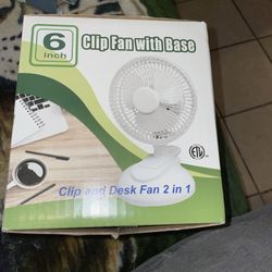 6” Clip Fan With Base 