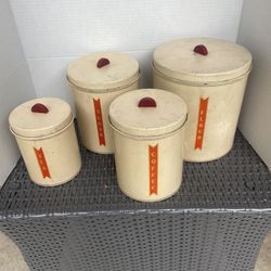 Vintage Art Deco Canisters 