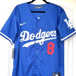 MED / LRG + LRG / XL - L. A. DODGERS #8 KIKE HERNANDEZ JERSEY