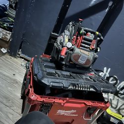 Everything U See.      Milwaukee Pack out Rolling Box With Tools.  