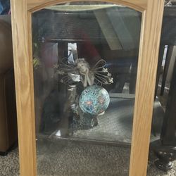 6 Pairs Of Windowed Oak Cabinet Doors with Door Only Hardware