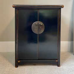 Asian Moon Face Side Cabinet