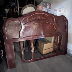 Wood bed frame - full size.