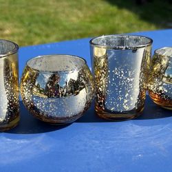 Small Gold Votive Candles