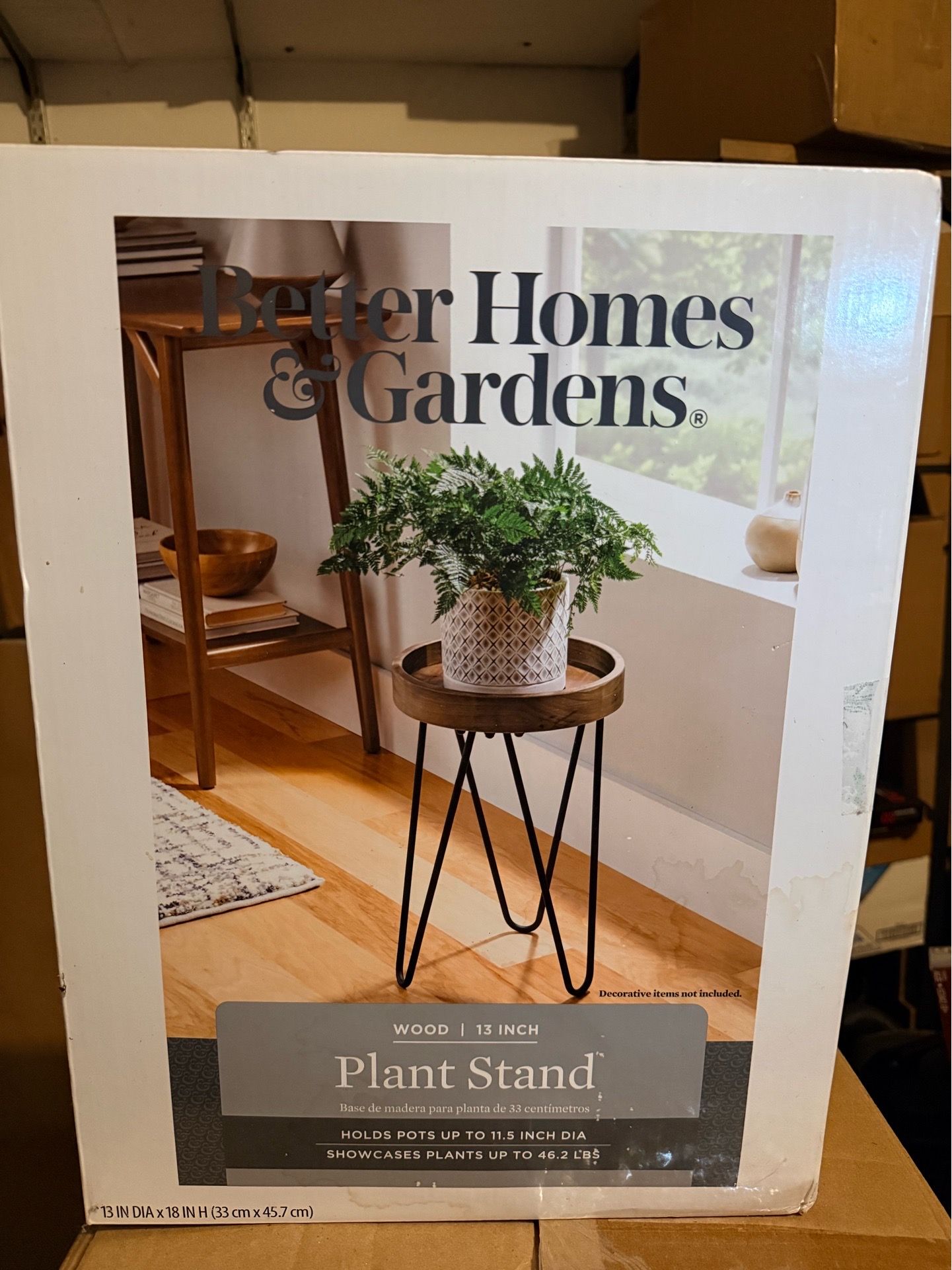 WOOD PLANT STAND- NEW