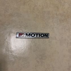 GENUINE VOLKSWAGEN 4MOTION LOGO