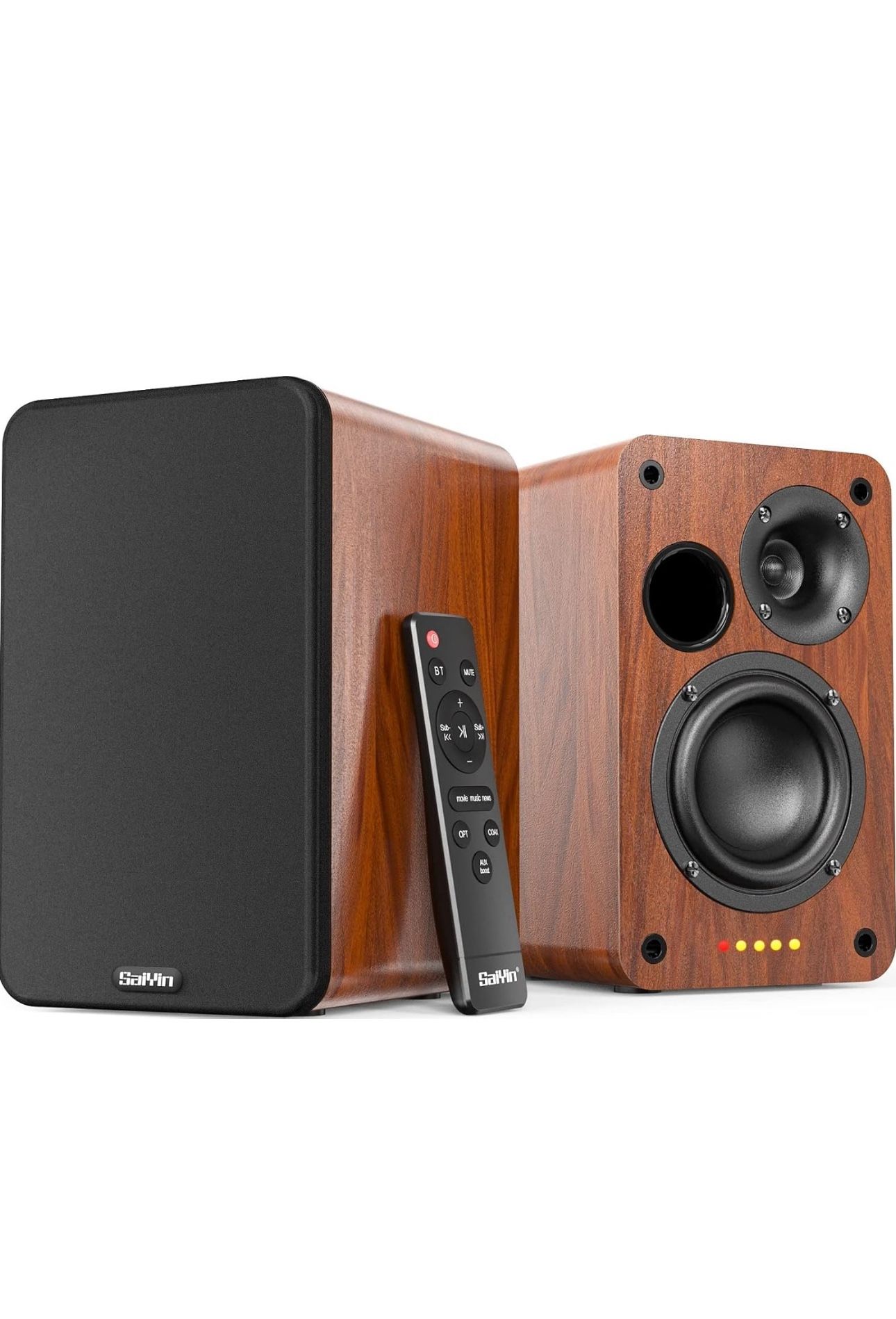 Bluetooth Speakers, 30W X 2 Powered TV Speakers. Optical/AUX/RCA Input for PC and TV