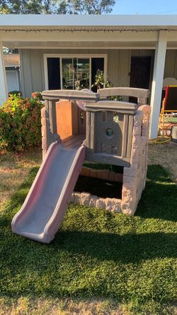 Kids outdoor slide playground set