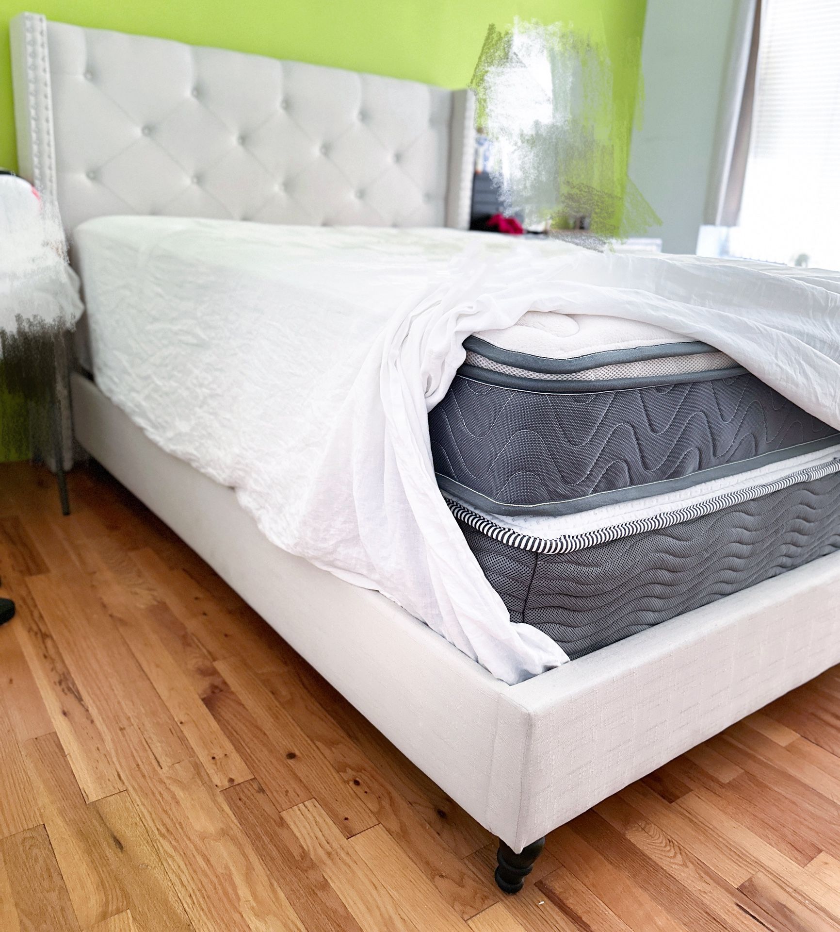 Full Size Bed Frame (Mattress Optional) - Great Condition