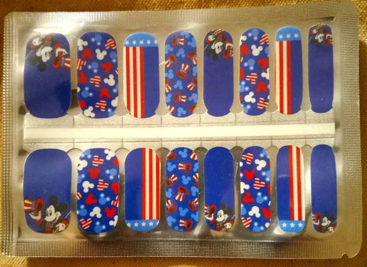 Patriotic Mickey!FFBoutique Nail Polish Strip!Free Sample/Entry!