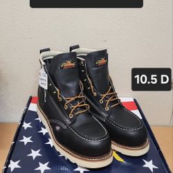 Thorogood Work Boot Size 10.5 D STEEL MOC TOE 