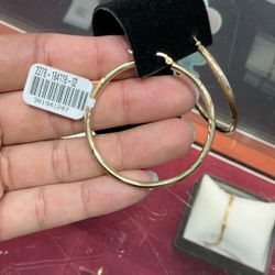 10k Gold Hoop Earrings. $260 Each Pair