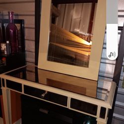 Vanity With Pull-out Drawer And Removable Mirror