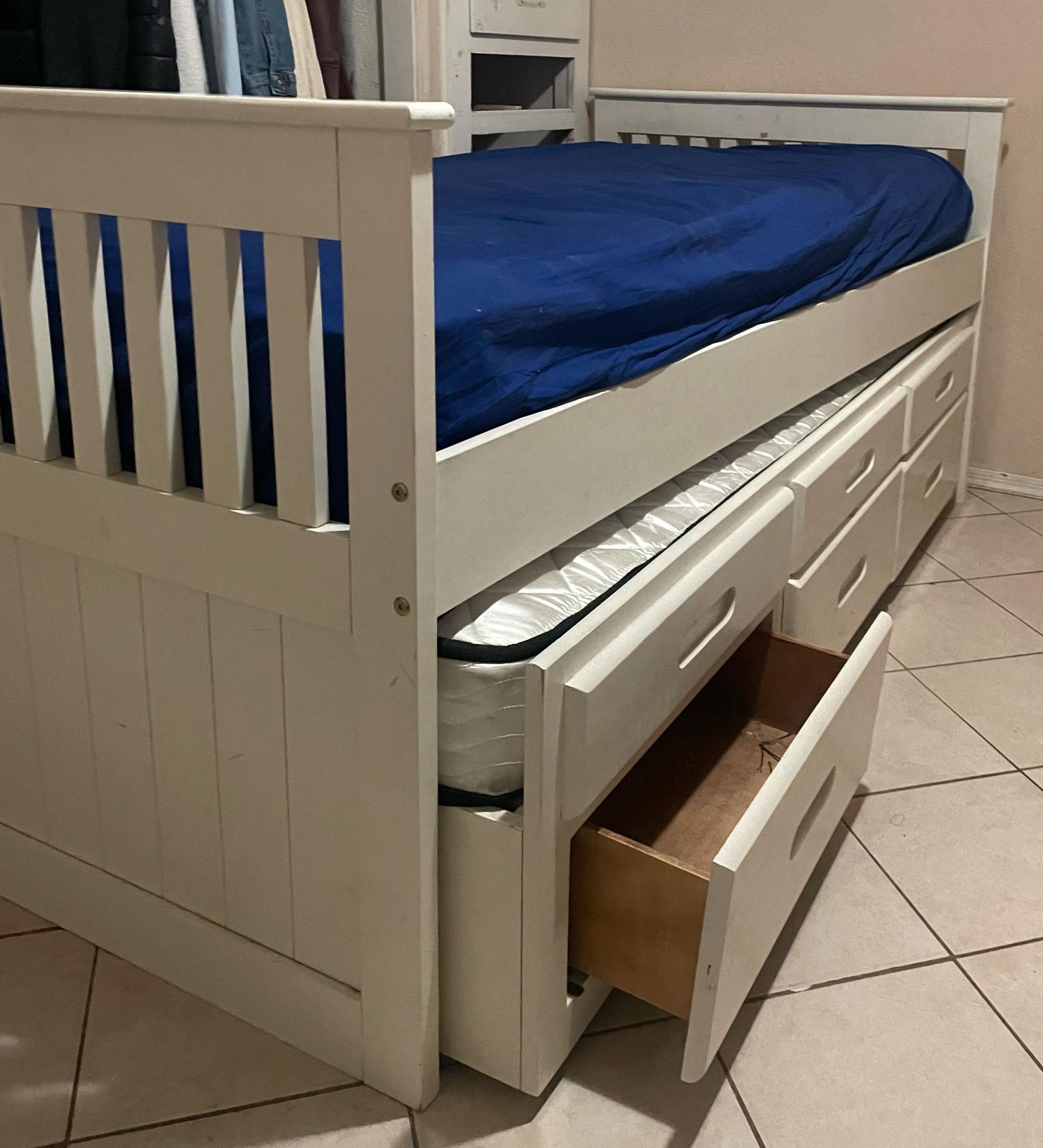 Cama Twin Con Colchones