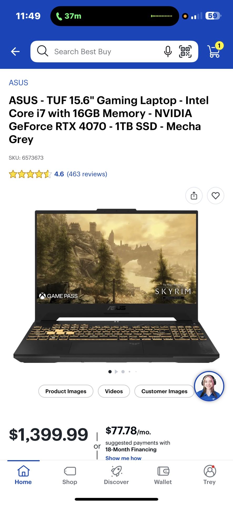 Tuf Gaming Laptop
