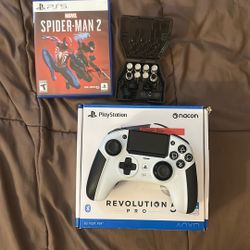 PLAYSTATION REVOLUTION PRO 5 Controller + SPIDERMAN2