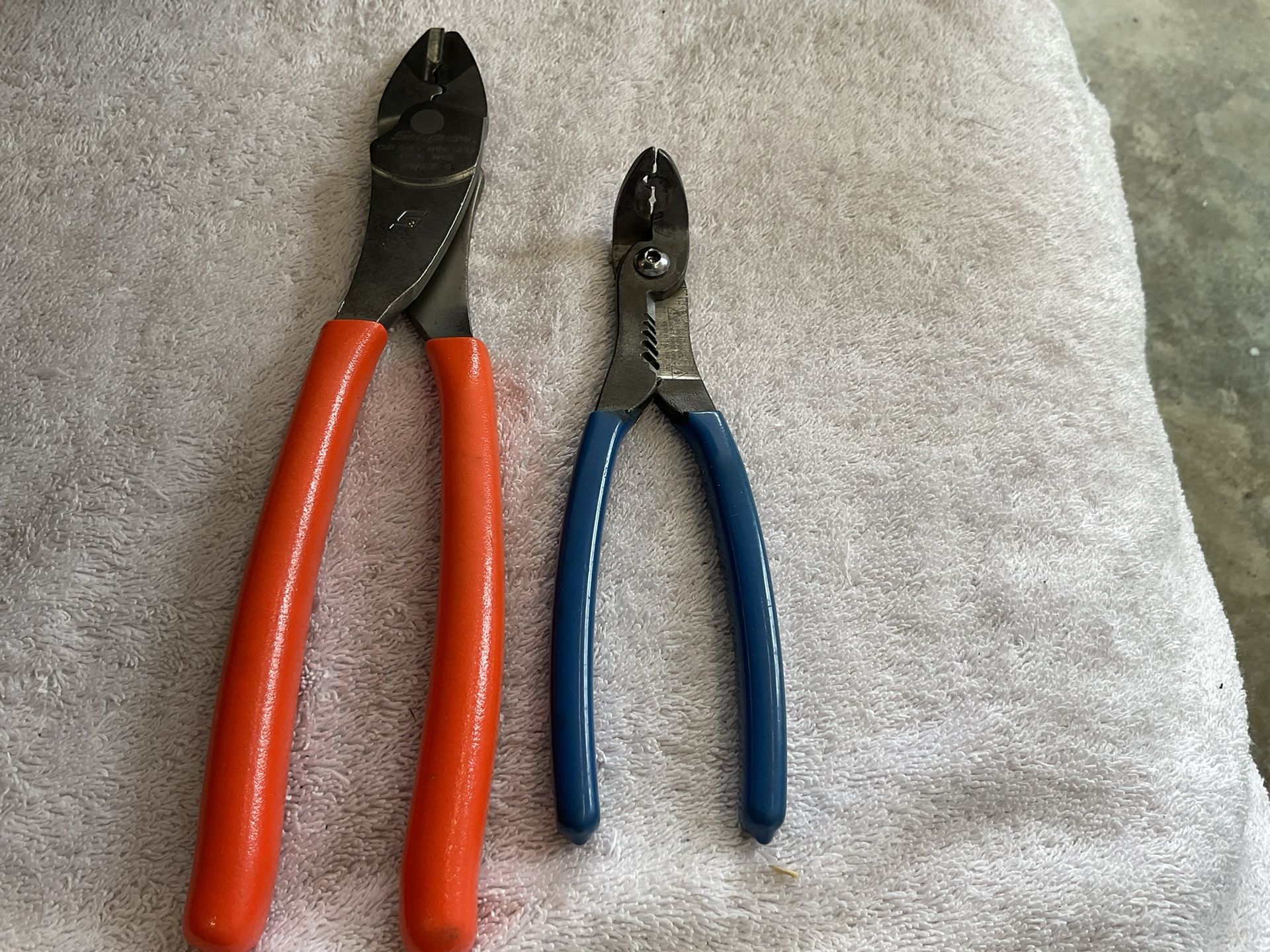 Snap-on /Cornwell Angled -wire Cutter and Crimper Tools