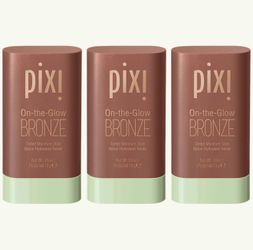 3 Pieces Of Pixi On The Glow Bronze Tinted Moisturizer Stick Bronzer - Color - BEACH GLOW