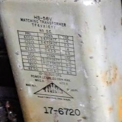 Triad hs56v, hs-56v audio input transformer for pultec tube equalizer