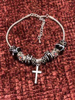 Cross Charm Anklet
