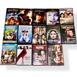 14 Pre-owned Mixed Video Movie Title DVDs Wholesale Lot Random Genres USED