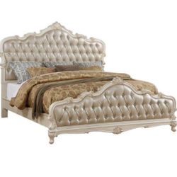 New Acme California King Size Bed Frame See All Photos 1 Leg Had Crack Had Fixed Very Sturdy 