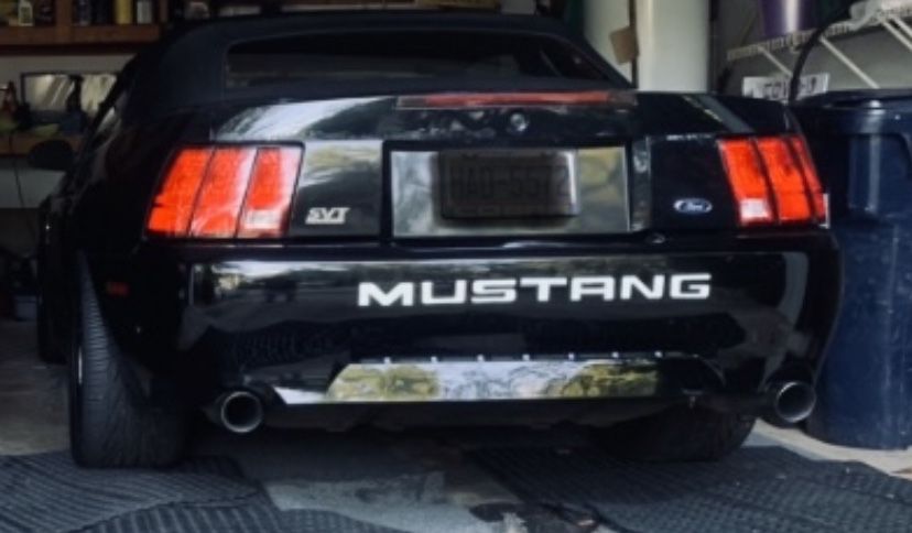 2001 Mustang GT Black Rear Bumper