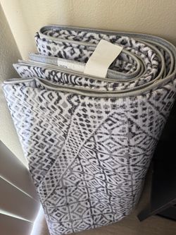 Washable Mosaic Rug $40