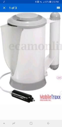 12V Vehicle Travel Coffee-Tea-Water Heated 24-oz.(700ML) Kettle