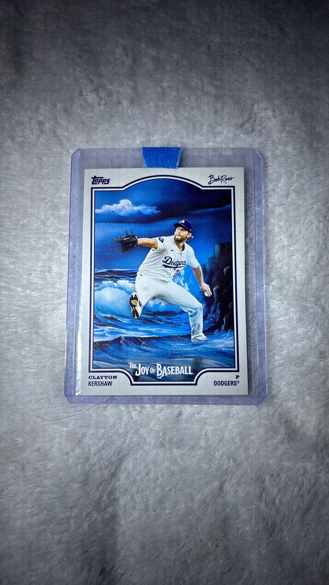 SP Bob Ross Joy Of Baseball Clayton Kershaw
