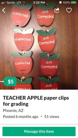 TEACHER clips for grading papers
