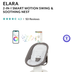 New Unopened Evenflo Elara Smart Swing