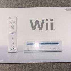 White Nintendo Wii Console In Original Box