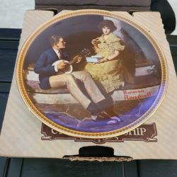 "Pondering on the Porch" Bradford Exchange Plate
