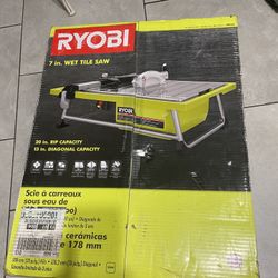  RYOBI 7in Wet Tile Saw 