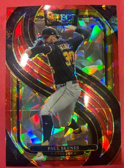 2025 Select Paul Skenes Premier Level Red Ice Prizm /199 #196 Pirates