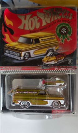 Hot Wheels RLC 64 GMC Panel 2016 Holiday Car & Snow Mobile