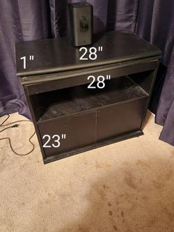 Black Rotating TV Stand