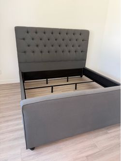 Upholstered King Bed Frame