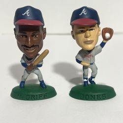 MLB Atlanta Braves : Fred McGriff & Chipper Jones  3'' Baseball Figure