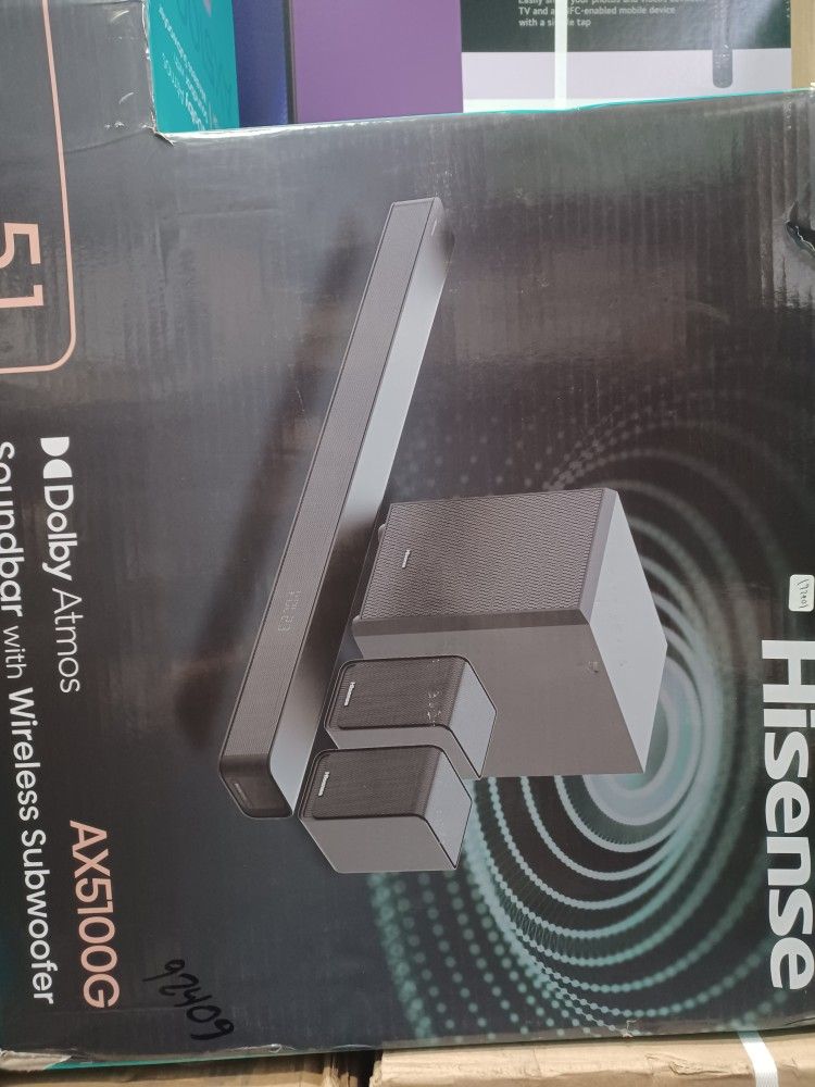 Hisense 5.1 Channel 340 Watts Wireless Subwoofer. Brand New