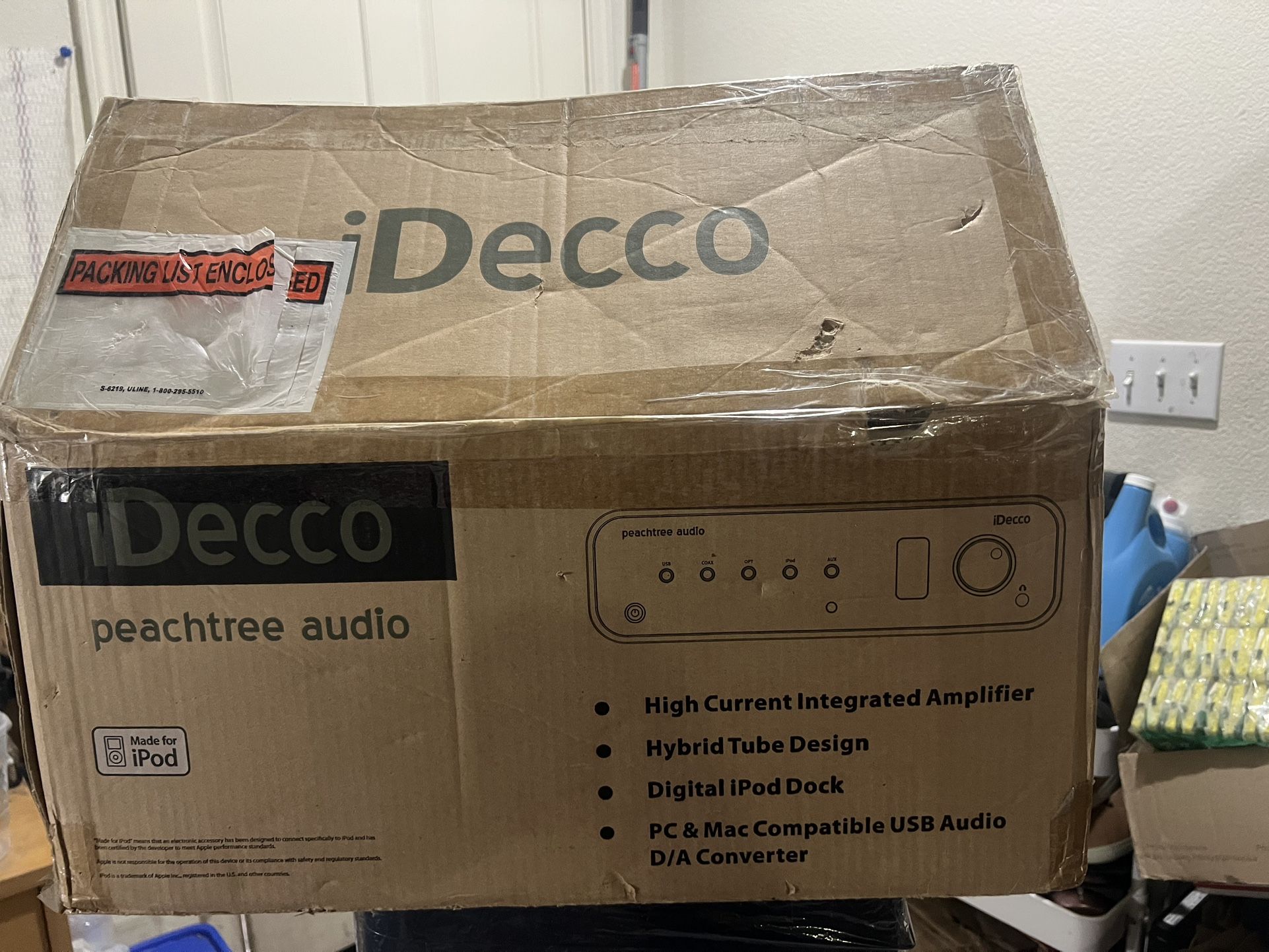 New Peachtree Audio iDecco Class A Tube Amplifier DAC w/ Pure Digital iPod Dock